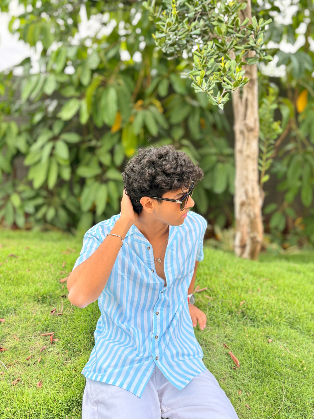 OCEAN BLUE - RELAXED FIT SHIRT